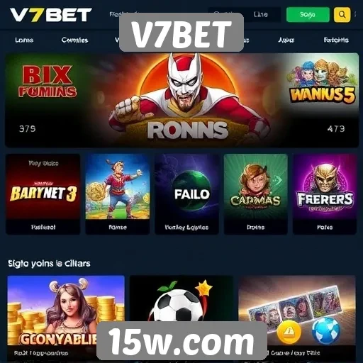 Comparativo de jogos oferecidos no site V7BET